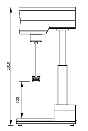 high shear mixer size